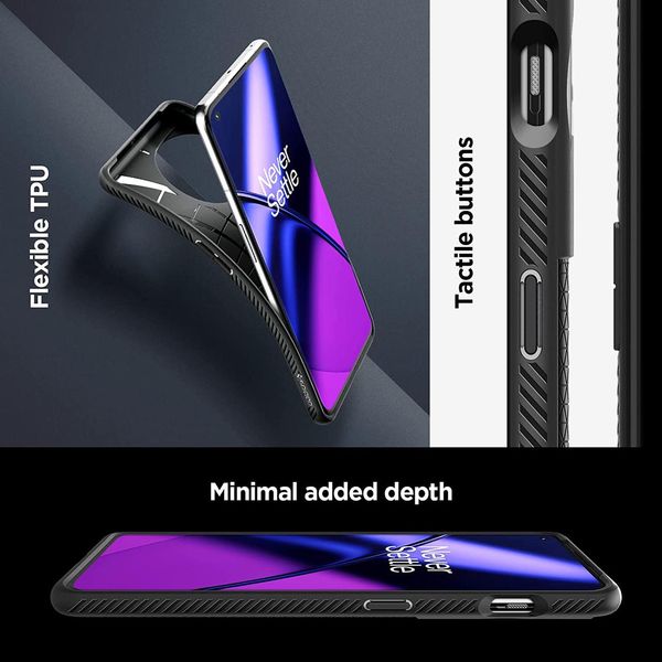 Чохол Spigen для OnePlus 11 - Liquid Air, Matte Black (ACS05799) ACS05799 фото