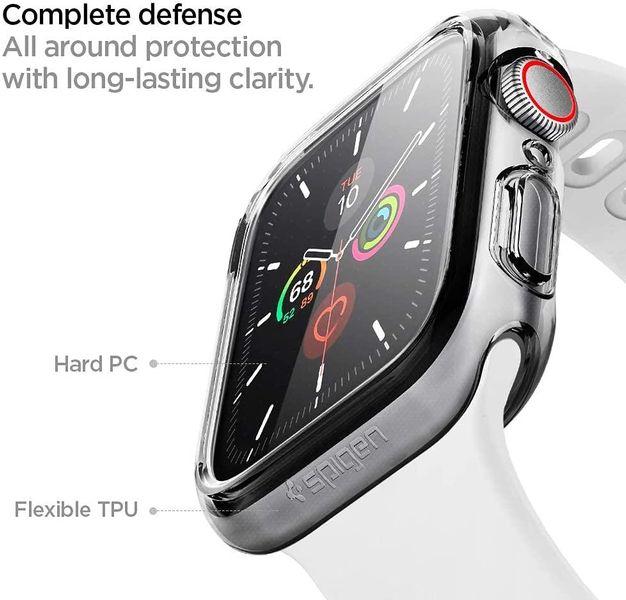 Чохол Spigen для Apple Watch 40 мм — Ultra Hybrid, Crystal Clear (ACS00427) ACS00427 фото