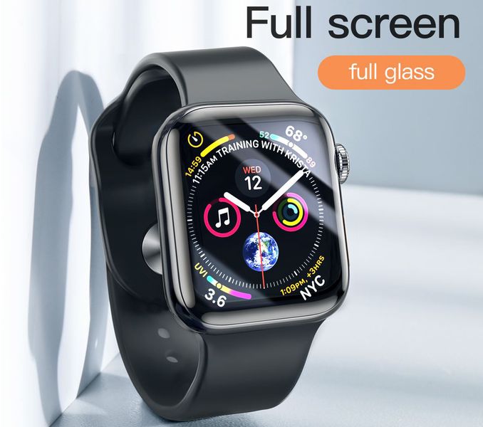 Захисне скло Baseus Full-screen для Apple Watch (42 mm), Black (SGAPWA4-D01) SGAPWA4-D01 фото