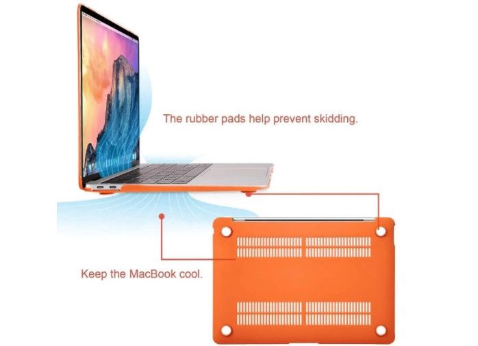 Чохол HardShell MacBook New Air 13.3" (2020), Orange 1483894975 фото